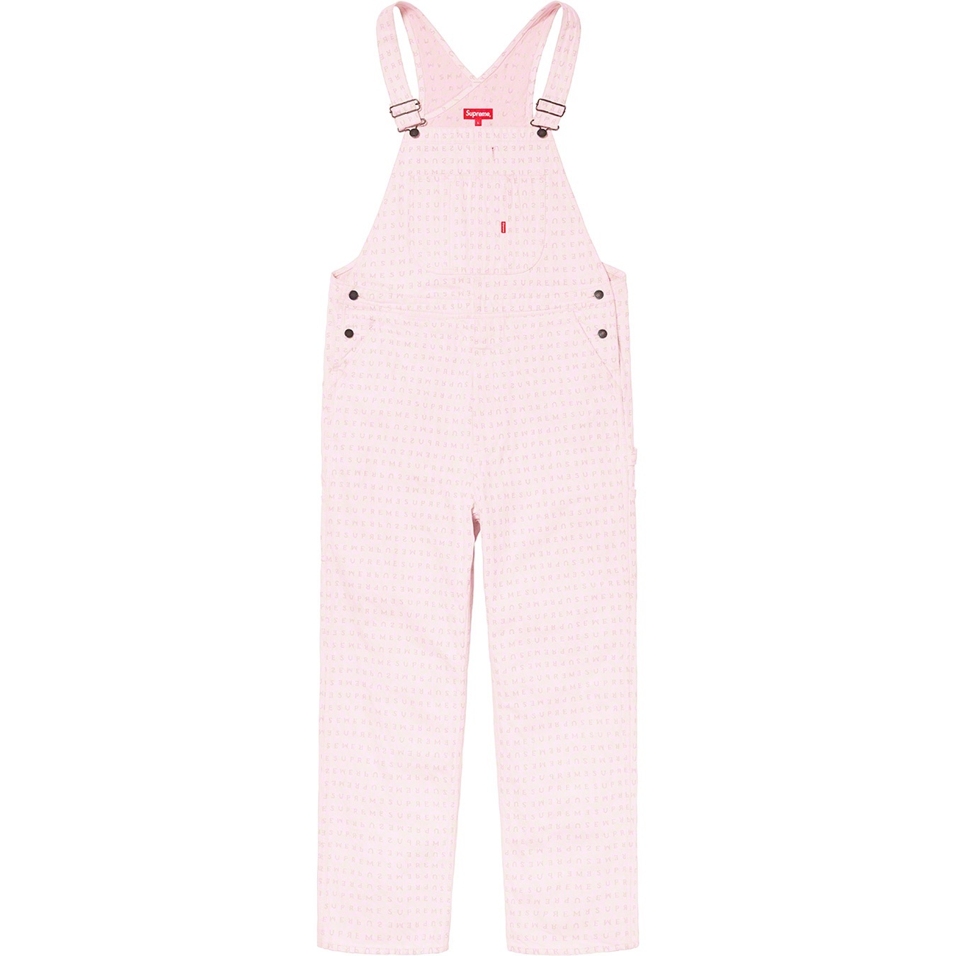 Jacquard Logos Denim Overalls view 7
